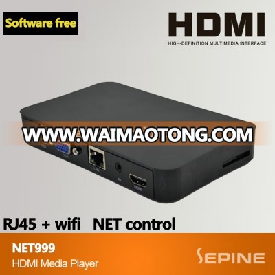 NET999 HDMI advertising display auto media player full hd video for taxi